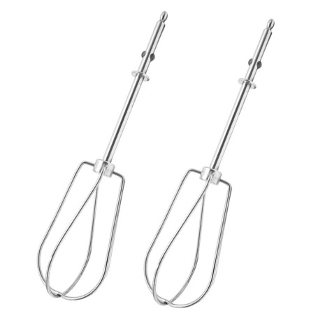 Lot de 2 battes à œufs de rechange, accessoires de batte à œufs électrique, batte à œufs en acier inoxydable, fouet de rechange,