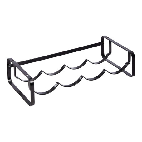Amazon Basics Range-bouteilles empilable pour table, Noir, ‎9.5P x 40l x 20H centimètres