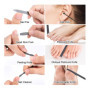 Kit Manucre Pedicure, 18pcs Ensemble de Coupe-Ongles Professionnel, Coupe-Cuticule en Acier Inoxydable, Kit de Manucure de Pédic
