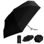 Vinmooog ,Mini parapluie de poche pliable femme parapluie anti tempete/UV Compact Portable étanche Ombrelle de Voyage-le noir