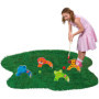 jacootoys Jeu de Croquet Animaux en Bois Jouets de Golf avec 2 Balles de Jeu éducatif Cadeau pour Enfants Filles Garçons