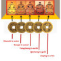 PPX 6 Set Chinoises Chinoises Noeuds Chinois Feng Shui pièces de Monnaie Souvenirs I-Ching pièces de Monnaie Traditionnelles ave
