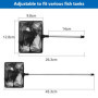INNAL Épuisette Télescopique 26-45 CM Epuisette Aquarium Mini Réglable Poissons Télescopiques Net Petite Epuisette Aquarium pour