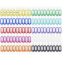 Rseuphiee 100 Pièces Porte-Clés, Étiquettes de Clé en Plastique, Inscriptibles Porte Clef Couleur en 10 Couleurs, en étiquettes 