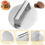 Bafumiu Presse Burger en Acier Inoxydable, Presse Steak Haché Smash Burger Rond de 16 cm (6 Pouces), Presse Hamburger Profession
