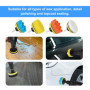 Kit de Polissage Voiture 80mm (17 Pièces) - Pad et Disque avec Adaptateur M10 pour Perceuse - Tampons de Polissage et Cire de La
