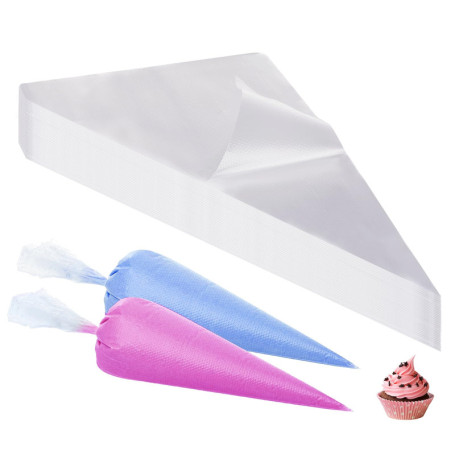 (100 pièces) Poche a Douille jetable, 31×21 cm, Grande Poches à Douilles pour pâtisserie, Poche à Douille pâtisserie jetable pou