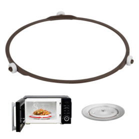 Anneau Support Micro Ondes, Anneau Plateau Tournant Four à Micro-Ondes, Universel Anneau Rouleau Micro Ondes, pour Tourne-Disque
