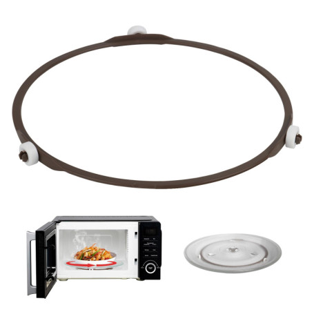 Anneau Support Micro Ondes, Anneau Plateau Tournant Four à Micro-Ondes, Universel Anneau Rouleau Micro Ondes, pour Tourne-Disque
