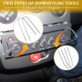 4PCS Autoradio Adaptateur Demontage, Clés d'extraction de démontage, Clé Extraction Autoradio, Outil de déverrouillage d'autorad