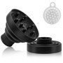 Diffuseur Seche Cheveux Diffuseur Boucle Pliable Embout Seche Cheveux Boucle avec Brosse Massage Cuir Chevelu Pour Buse D = 1,57