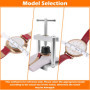 MXTIMWAN Presse de Boîtier Montre, Outil de Réparation avec 18 Moules pour Fermeture et Pression