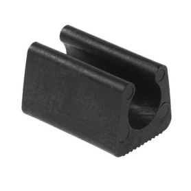 Lot de 24 Pieds de Chaise en Plastique en Forme de U, diamètre 12 mm, Noir, pour chaises tubulaires