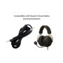 HyperX Cloud Alpha Câble de rechange compatible avec casque de jeu HyperX Cloud Alpha, mode muet, contrôle du volume avec microp
