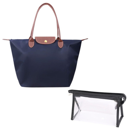 YSJCHEBS 1 Sac Bandoulière, 1 Trousse À Cosmétiques, Sac Mode Femme, Sac À Main D'École, Sac À Main Pliable, Sac De Rangement, S