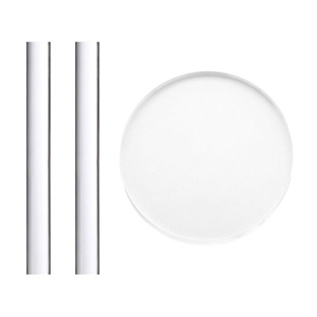 YSJCHEBS Rouleau À Pâtisserie en Acrylique 2 Pièces Et Plateau Rond en Acrylique 1 Pièce, Outils De Cuisson, Outils en Argile, A