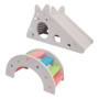 QFEHTHSK 1 Maison De Toboggan Et 1 Pont en Arc Coloré, Jouet pour Hamster, Jouet Créatif, Fournitures pour Animaux De Compagnie,