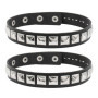 Tour De Cou à Clous 2 Pièces, Bracelet à Clous en Cuir, Tour De Cou à Clous Punk, Bracelet Clouté en Métal Lourd Rock, Bracelet 