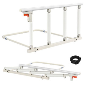 Brolteja Barrière de Lit Adulte, Barrière de sécurité Pliable pour Personnes âgées,Rail de lit de Sécurité,Barre d'Appui Anti Ch