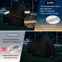 USHOP Housse de Protection pour Moto,Housse de Motos extérieure XXL,Tissu Oxford 210D,Protection UV,avec Bandes réfléchissantes,