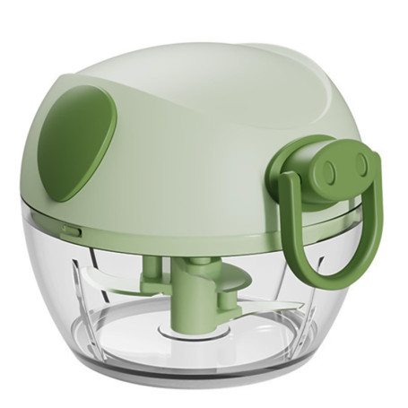 Xkzhrr Hachoir Manuel,170mlCoupe Oignon Manuel, Mini Hachoir Manuel,Avec 3 lames en acier inoxydable,Mixeur Manuel,Coupe ail,Pim