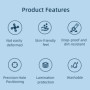 Buziba Coque de protection en silicone pour DJI Osmo Pocket 3 - Housse de protection en silicone pour cardan et caméra d'action 