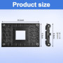 OLRWSLG Lot de 3 Bracket AMD AM4 Mainboard Holder Support Ventilateur Cpu AM4 en ABS Plaque Arriere AM4 Support Processeur AM4 p