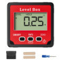Gvolatee Rapporteur d'Angle Numerique, LCD Inclinometre Magnetique, Inclinomètre Numérique 4 x 90°, Niveau Digital Rétroéclairag