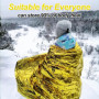 Traxenta 5 Pièces Couverture de Survie Reutilisable, Couvertures Thermiques d'urgence Indéchirable & Imperméable pour l'extérieu