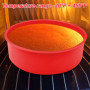 Traxenta Moule Silicone, Gateau Rond Cake en Silicone Moules Ronds, Ensemble de Quatre Pièces Moule à Pâtisserie Layer Cake, Ant