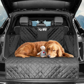 Traxenta Protection Coffre pour Chien, Installation Rapide, Tapis Facile à Nettoyer, Housse de Protection pour Voiture Compatibl