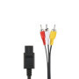 WICAREYO Câble AV avec adaptateur 3RCA vers péritel pour N64 NGC SNES 6 pieds/1,8 m Câble audio vidéo composite avec adaptateur 