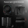 Thermalright Phantom Spirit 120 EVO Refroidisseur de processeur, 7 × 6 mm, double ventilateur PWM, vitesse 2150 tr/min, pour AMD