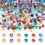 600 pièces Carrée À Facettes Perles de Verre, Perles de verre carrées multicolores en cristal, Perles de Verre Cristal à Facette