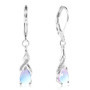 DMNQ Boucles D'Oreilles Pendantes En Argent Avec Pierre De Lune Bijoux Pierre De Lune Pierre De Lune Boucles D'Oreilles Boucle O