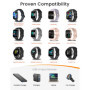 Sinoacc Chargeur Compatible avec Skg Letsfit Cubitt Yamay Willful Kospet Tozo Wyze Umidigi Blackview Câble de charge USB Magnéti