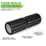 Odoland Foam Roller, Rouleau de Massage 5 en 1, Rouleau en Mousse avec Trigger Points + bâton de Rouleau Musculaire + balles de 