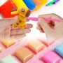 KAYEF Kit de 24 couleurs, pâte à modeler, pâte polymère autodurcissante avec outils de modelage, convient aux conceptions de mod