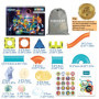 BINZKBB Blocs de Construction Magnétiques Enfants Jouet - 110 pièces 3D Jeux de Construction Éducatifs Aimanté Lumineux - Cadeau