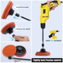Brosse Perceuse,Brosse Nettoyage Rotative Perceuse Nettoyage Voiture Brosse Visseuse 28PCS pour Voiture, Jantes, Baignoire, Carr