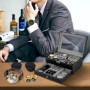 SAMISO Boîte à montres à 2 couches,Coffret à Montres avec couvercle en verre,Rangement pour Montres en Cuir,12 compartiments et 