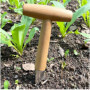 Plantoir à bulbes avec Pointe en INOX,Plantoir à Main Traditionnel,Outil de Perforation de Jardin,plantoir à Main en Acier Inoxy