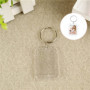 3 Pcs Porte-Clés Photo, Porte-Clé Acrylique Transparent, Personnalisé Porte Clef , Vierge Rectangle , pour Famille, Des couples,