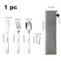 Lot de 3 couverts de table,Couverts en Acier Inoxydable,avec Couteau, Cuillère,Fourchette,couvert camping,boite a couvert transp