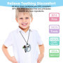 Collier a macher enfant tdah, collier anti stress enfant, Lot de 4 colliers sensoriels à mâcher pour enfants autistes, TDAH, tou