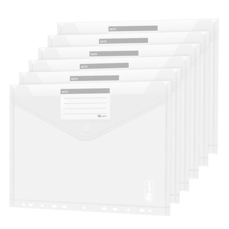 36x Pochette Porte-Document A4 - Poche Transparente Portefeuilles Dossiers de Fichiers pour l'organisation de Documents avec Por