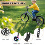 Stabilisateur Velo Enfant, Auxiliaire Roue Bicyclette, Roulette Velo Universelle pour Vélos 12-20 Pouces, Roues D'entraînement R