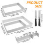 Cadre Patisserie Rectangulaire, Extensible Moule Carré, Moule Rectangulaire Patisserie en Acier Inoxydable, Cadre Patisserie Ext