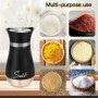 BNGXR Salière et Poivrière Set, 120ml Acier Inoxydable Poivriere, Salière à Épices, Pots à épices,distributeur d'épices pour cui