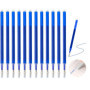 Lot de 12 mines de rechange améliorées 0,7 mm - Compatible avec Pilot FriXion (bleu) - Effaçables - Longueur d'écriture : 400 m 